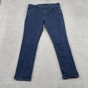 Bonobos Jeans Mens 36/32 Blue Slim Fit Denim Dark Wash Casual Classic